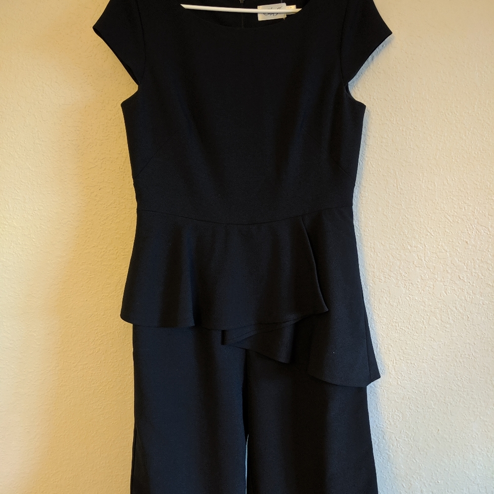 Black Short Sleeve Romper